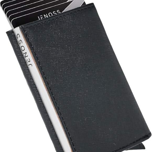 Artisanal Handcrafted Full Grain Leather Wallet for Men - Sleek RFID Card Holder - Picture 1 of 6